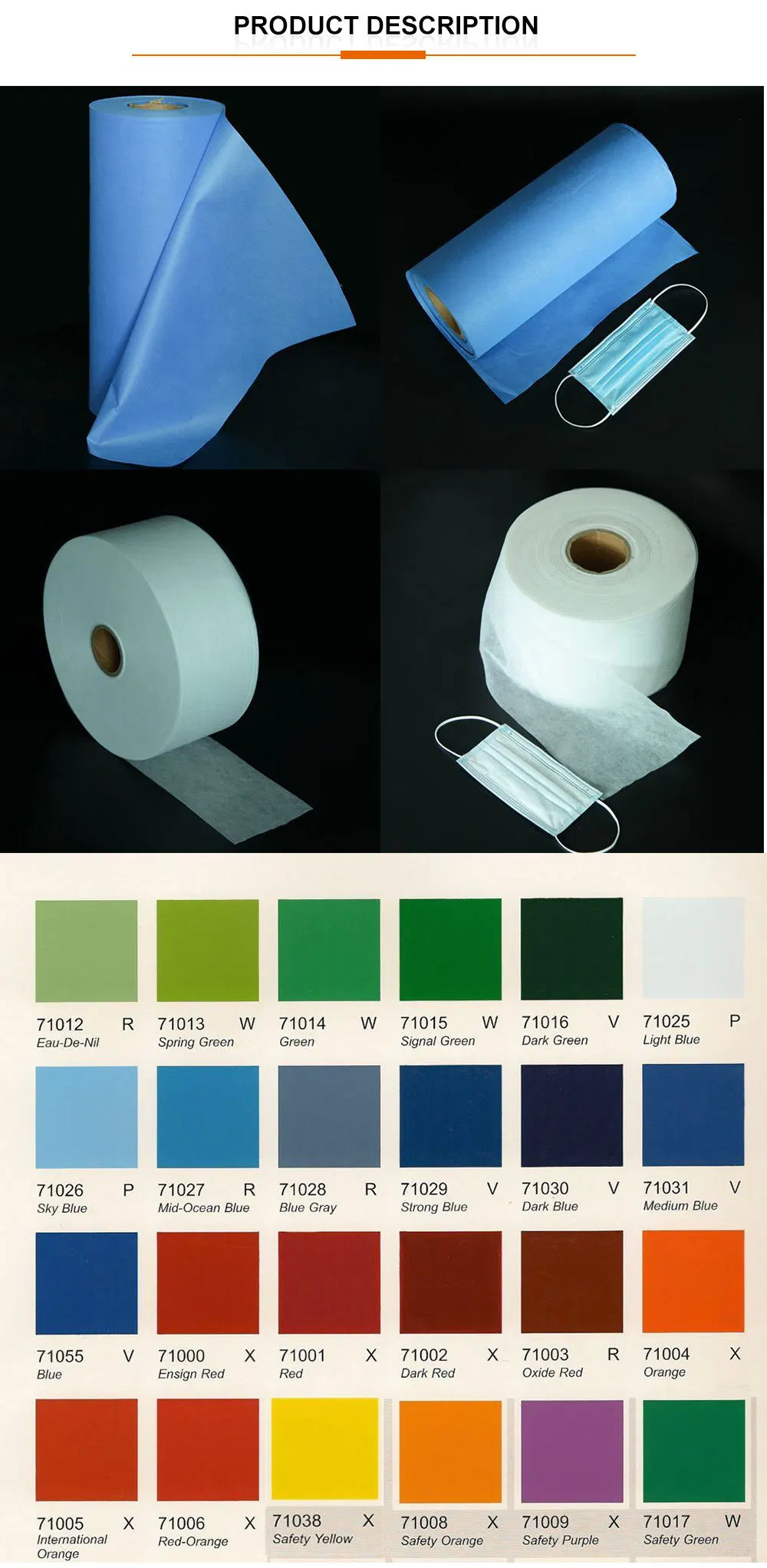 Eco-Friendly Polypropylene SMS Nonwoven Fabric Spunbond Non Woven Fabric 160cm 240cm 320cm