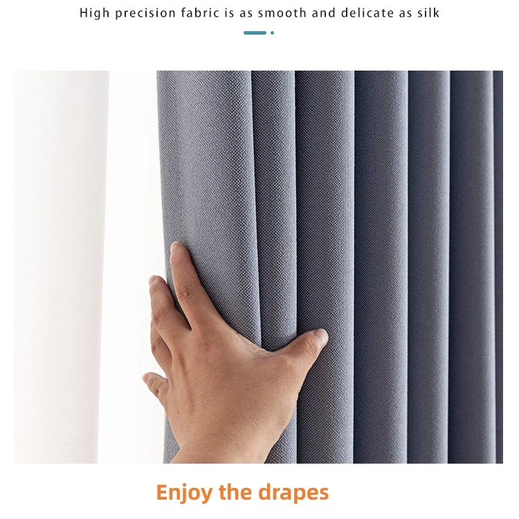 New Macchiato Cotton and Hemp Milk Tea Wabi-Sabi Shading Curtain Fabric in Japanese Style Simple Living Room Bedroom