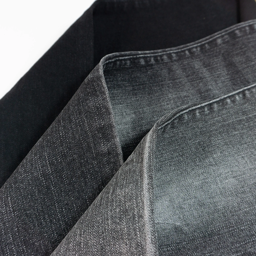 Mercerized Black Denim Fabric with Stretch Jeans Fabric for Legging