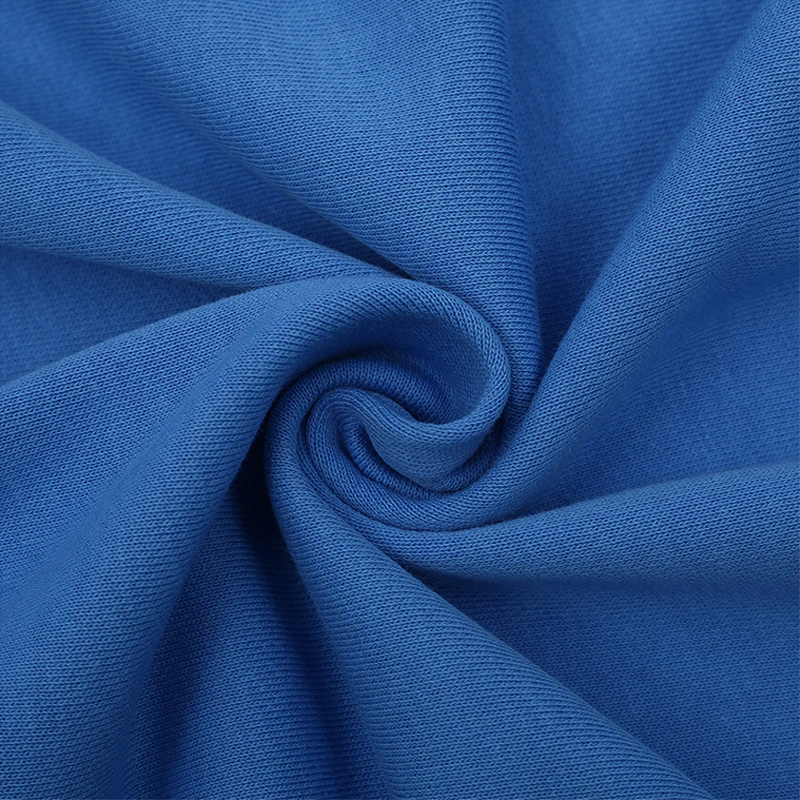 Custom CVC Fabrics French Terry Knitted 83% Cotton 17% Polyester 280GSM Polyester Cotton Hoodie Fabric