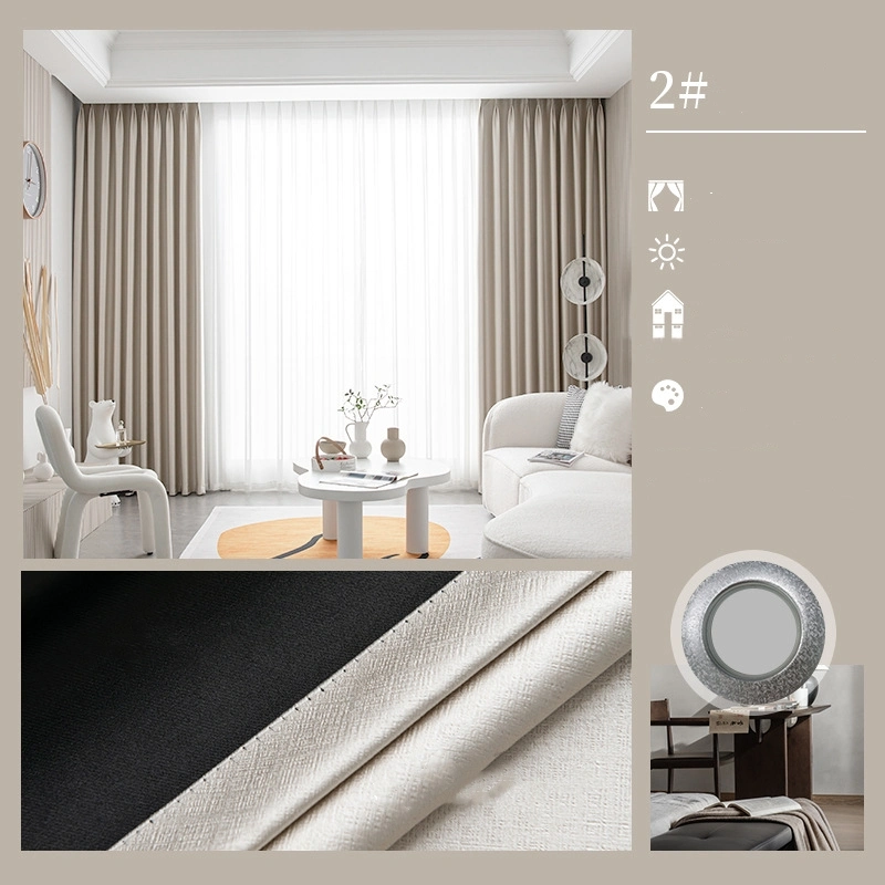Curtain Light Luxury 100 Full Shading Bedroom Living Room 2022 New Thickened Shading Soundproof Nordic Curtain Fabric
