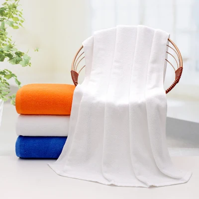 Cotton Bath Hotel Beauty Hospital Blue Orange Bed Towel Jacquard Embroidery Cloth